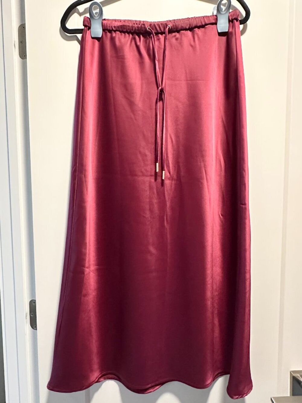 Rachel Zoe satin midi skirt